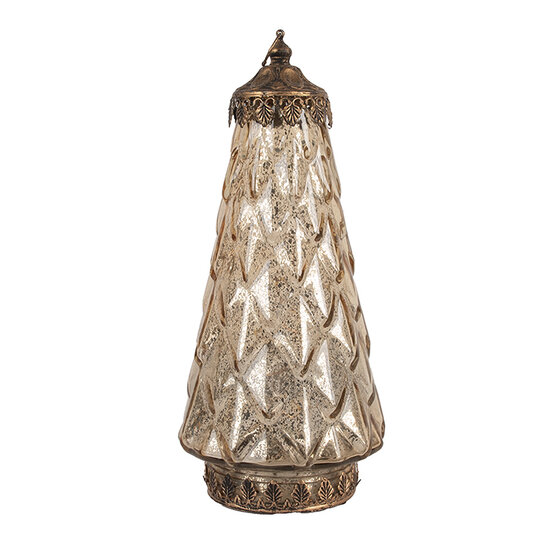 Clayre &amp; Eef   | Decoratie met LED Groen &oslash; 13x28 cm / 2xAAA | 6GL5227
