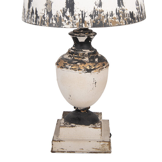 Clayre &amp; Eef   | Bureaulamp Beige Bruin &oslash; 32x60 cm E27/max 1x60W | 6LMC0110