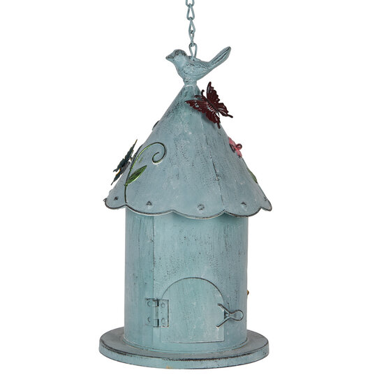 Clayre &amp; Eef   | Vogelhuis Blauw Groen 16x19x29 cm | 6Y5731
