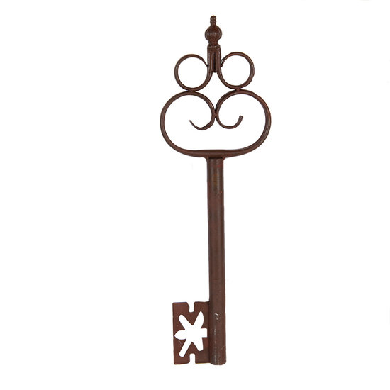 Clayre &amp; Eef   | Decoratie Sleutel Bruin 17x3x54 cm | 6Y5851