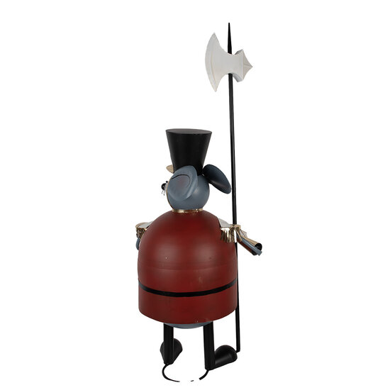 Clayre &amp; Eef   | Decoratie Muis Grijs Rood 50x37x127 cm | 5Y1375