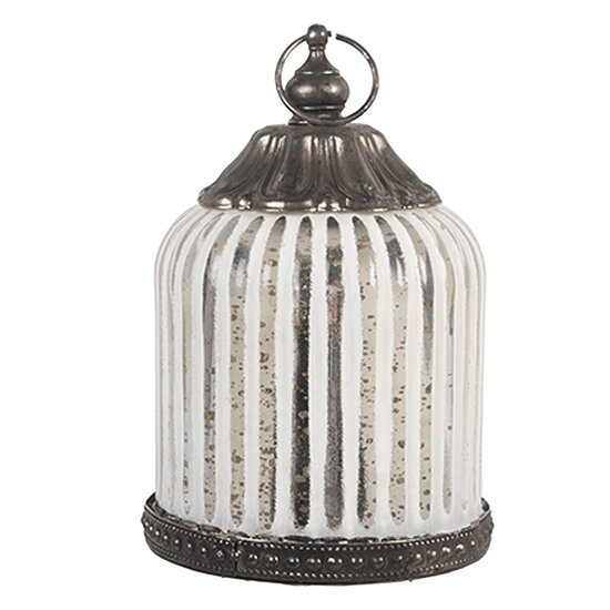 Clayre &amp; Eef   | Decoratie met LED Wit &oslash; 8x12 cm / 2xAAA | 6GL5228