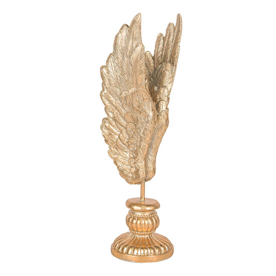 Clayre &amp; Eef   | Decoratie Vleugels Goudkleurig 10x10x33 cm | 6PR5685