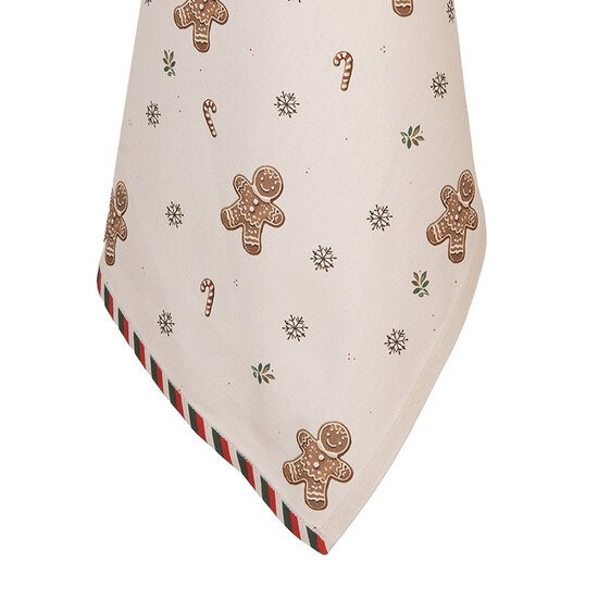 Clayre &amp; Eef   | Theedoek Beige Bruin 50x70 cm | CGM42