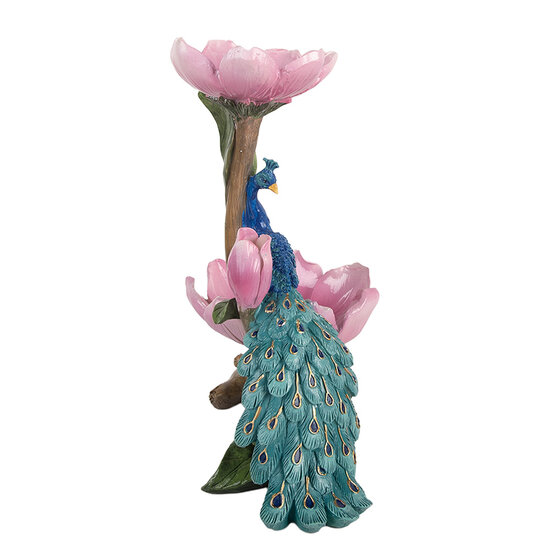 Clayre &amp; Eef   | Decoratie schaal Blauw Roze 18x12x24 cm | 6PR5799