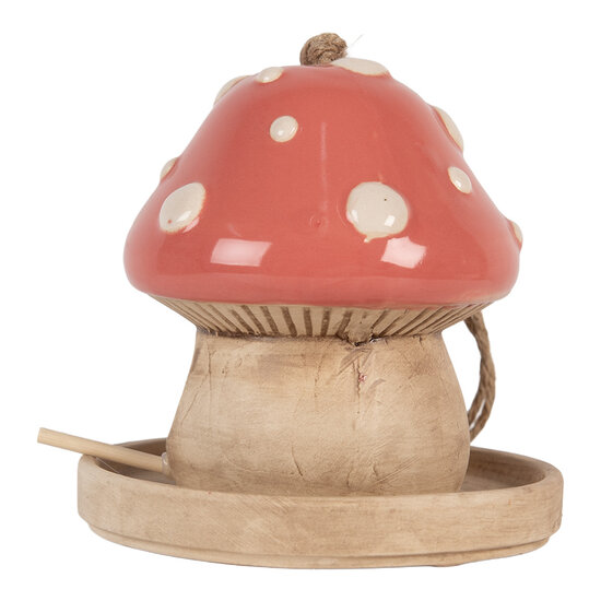 Clayre &amp; Eef   | Vogelhuis Beige Roze &oslash; 13x13 cm | 6CE2320