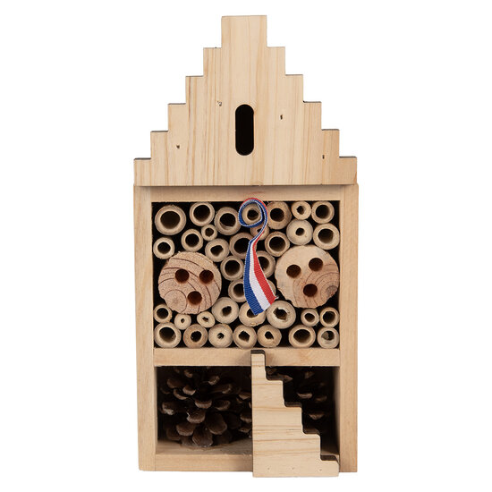 Clayre &amp; Eef   | Insectenhotel Bruin 12x7x25 cm | 6H2437