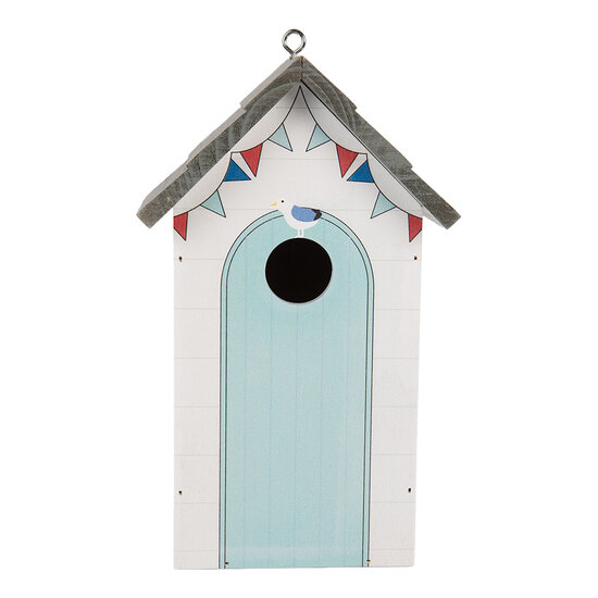 Clayre &amp; Eef   | Vogelhuis Wit Grijs 15x10x22 cm | 6H2441