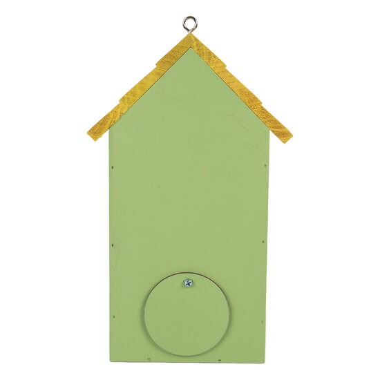 Clayre &amp; Eef   | Vogelhuis Groen Geel 15x10x22 cm | 6H2443