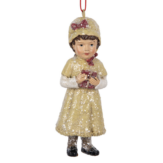 Clayre &amp; Eef   | Decoratie hanger Kind Groen 4x4x11 cm | 6PR5709