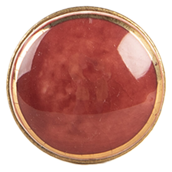 Clayre &amp; Eef   | Deurknop Rood Goudkleurig &oslash; 3x3 cm / S3 cm | 66281BU