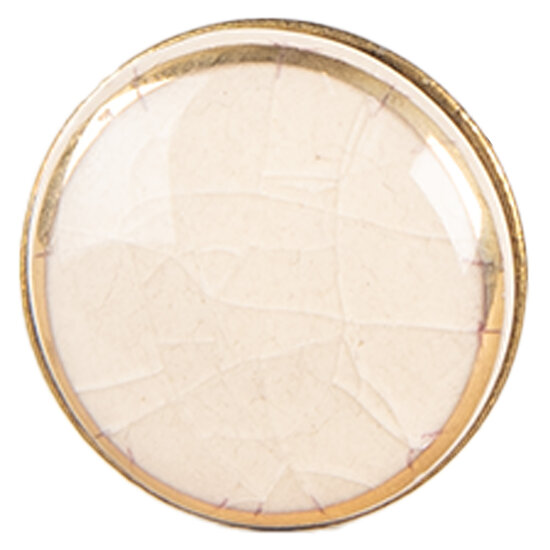 Clayre &amp; Eef   | Deurknop Beige Goudkleurig &oslash; 3x3 cm / S3 cm | 66281W