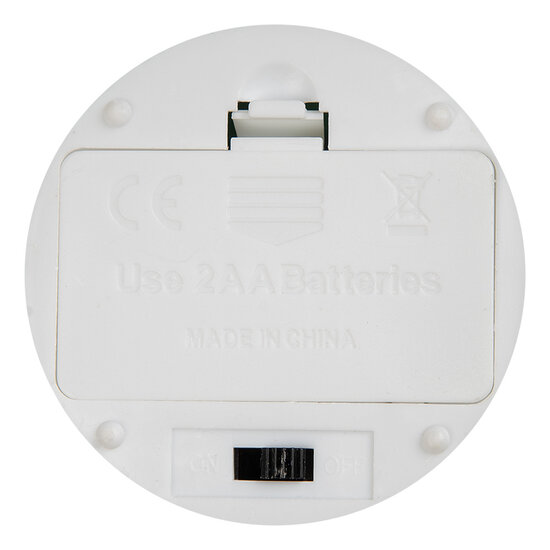 Clayre &amp; Eef   | Kaars met LED Beige &oslash; 8x13 cm / 2xAA | 6CA0003BE
