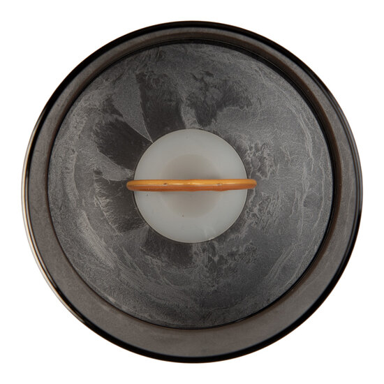 Clayre &amp; Eef   | Waxinelichthouder met LED Bruin &oslash; 8x10 cm / 3xAAA | 6CA0007