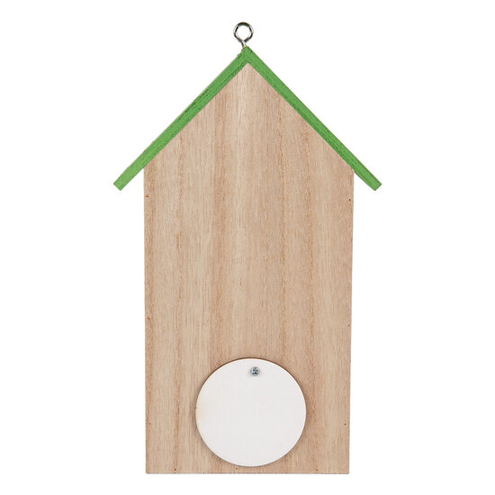 Clayre &amp; Eef   | Vogelhuis Wit Groen 14x10x23 cm | 6H2453