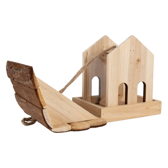 Clayre &amp; Eef   | Vogelvoederhuisje Bruin 19x18x19 cm | 6H2454