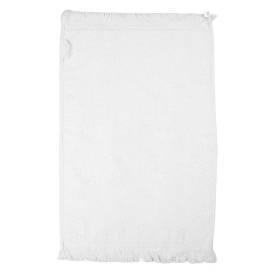 Clayre &amp; Eef   | Gastendoekje Wit Zwart 40x66 cm | CT036