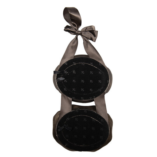 Clayre & Eef | Fotolijst Zilverkleurig Bruin 14x3x27 cm / 9x7 cm (2) | 2F1331