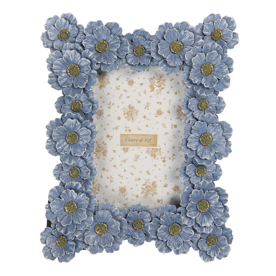 Clayre & Eef | Fotolijst Blauw Groen 19x3x25 cm / 10x15 cm | 2F1366S