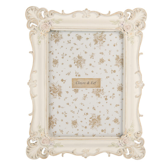 Clayre &amp; Eef   | Fotolijst Wit 19x2x24 cm / 13x18 cm | 2F1371M