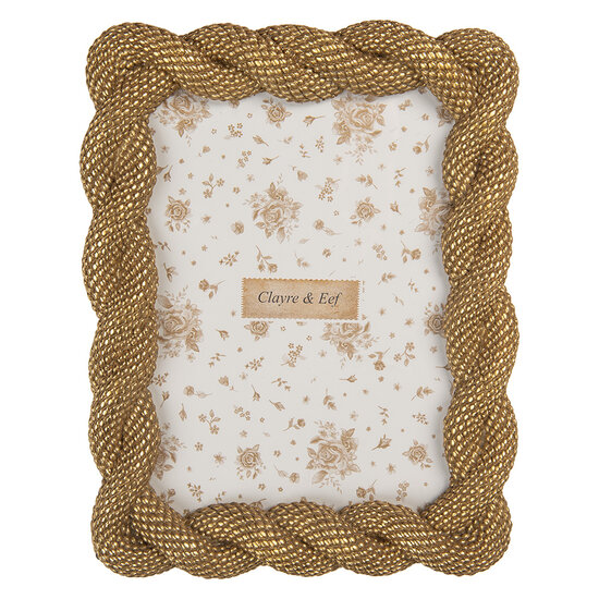 Clayre &amp; Eef   | Fotolijst Goudkleurig 17x2x22 cm / 13x18 cm | 2F1374M