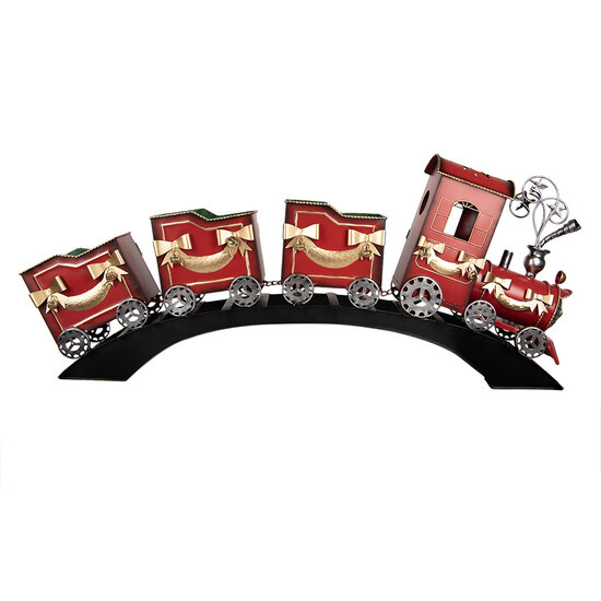 Clayre & Eef | Decoratie Trein Rood 108x18x44 cm | 5Y1303