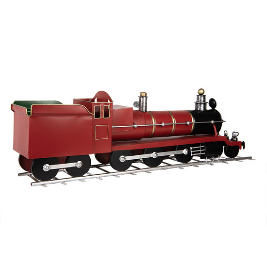 Clayre & Eef | Decoratie Trein Rood 86x18x27 cm | 5Y1304