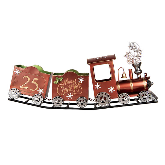 Clayre & Eef | Decoratie Trein Rood 79x15x37 cm | 5Y1308