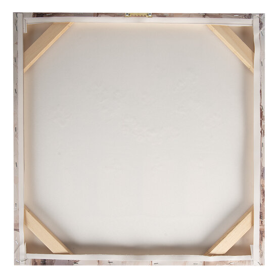 Clayre & Eef | Wanddecoratie Beige Roze 51x3x51 cm | 66266