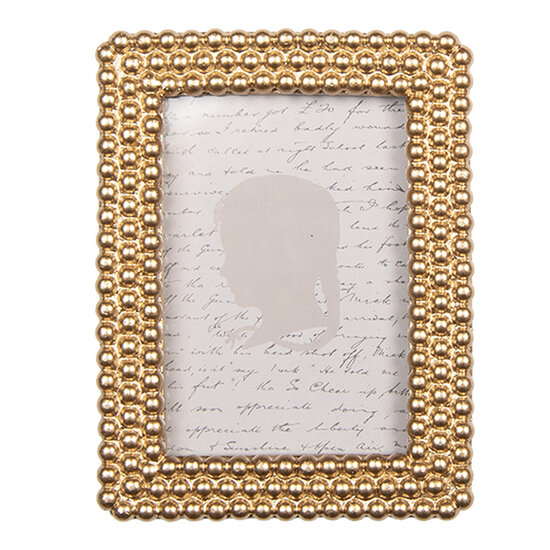 Clayre & Eef | Fotolijst Goudkleurig 9x2x11 cm / 6x9 cm | 2F1329