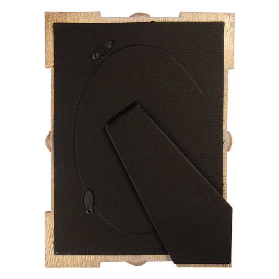 Clayre &amp; Eef   | Fotolijst Blauw Goudkleurig 15x2x21 cm / 10x15 cm | 2F1365S