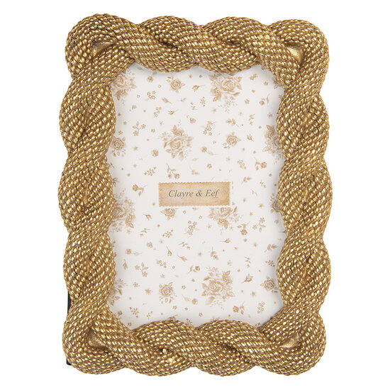 Clayre &amp; Eef   | Fotolijst Goudkleurig 14x2x19 cm / 10x15 cm | 2F1374S