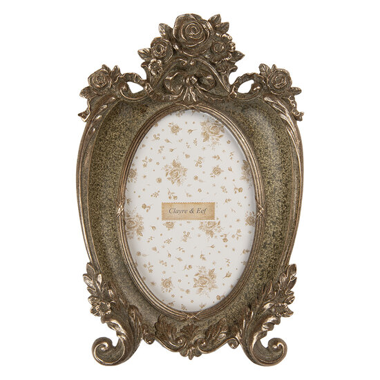 Clayre &amp; Eef   | Fotolijst Groen 16x3x24 cm / 10x15 cm | 2F1375