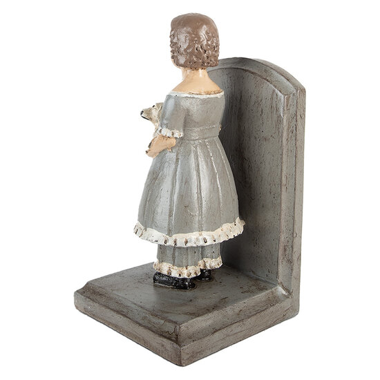 Clayre & Eef | Boekensteunen set van 2 Grijs 23x11x20 cm | 6PR5552