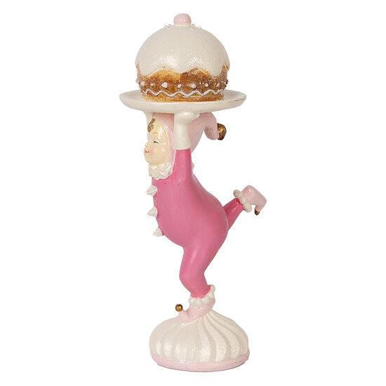Clayre &amp; Eef   | Decoratie elf Roze Beige 12x8x21 cm | 6PR5618