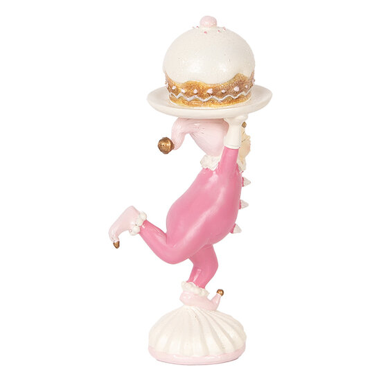 Clayre &amp; Eef   | Decoratie elf Roze Beige 12x8x21 cm | 6PR5618