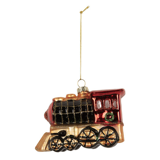 Clayre &amp; Eef   | Kersthanger Rood Zwart 10x5x6 cm | 6GL5249