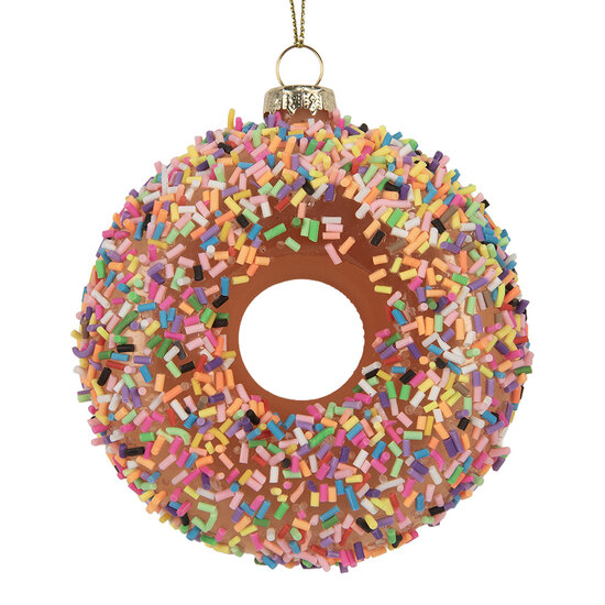 Clayre &amp; Eef   | Kersthanger Bruin Roze &oslash; 10x4 cm | 6GL5254