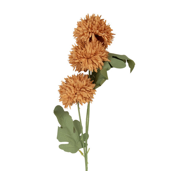 Clayre &amp; Eef   | Decoratie tak met bloemen Oranje Groen 10x8x64 cm | 6PL0397O