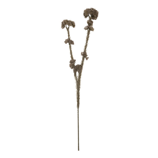 Clayre & Eef | Decoratie tak met bloemen Grijs Groen 6x6x58 cm | 6PL0399G
