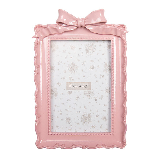 Clayre &amp; Eef   | Fotolijst Roze 15x4x21 cm / 10x15 cm | 2F1286