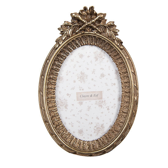 Clayre &amp; Eef   | Fotolijst Goudkleurig 15x3x22 cm / 10x15 cm | 2F1289