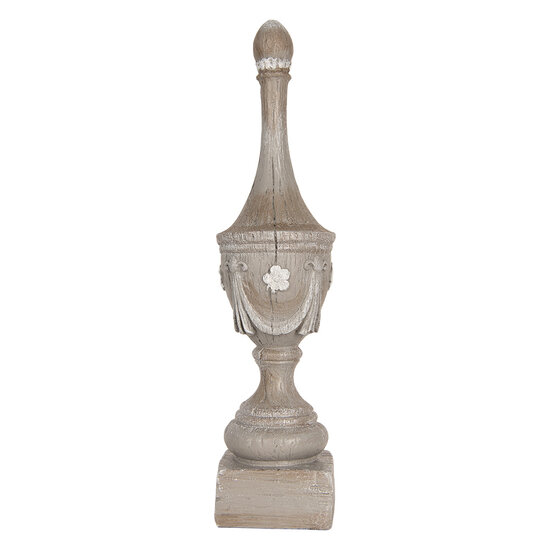 Clayre & Eef | Decoratie Ornament Grijs ø 11x43 cm | 6PR5584