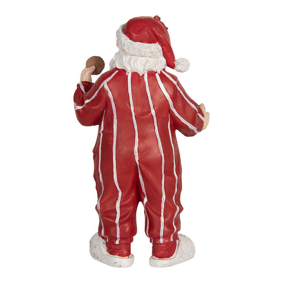 Clayre & Eef | Kerstdecoratie Kerstman Rood Wit 18x11x31 cm | 6PR5760