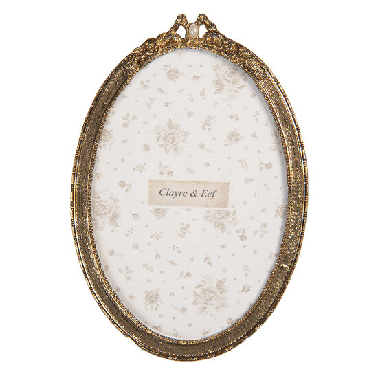 Clayre &amp; Eef   | Fotolijst Goudkleurig 10x1x14 cm / 9x13 cm | 2F1291