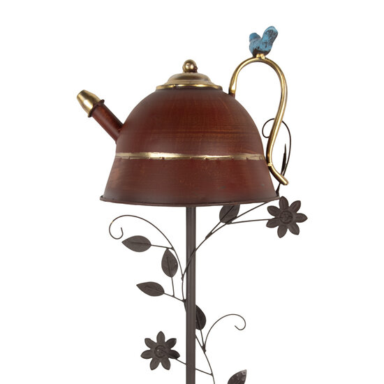 Clayre &amp; Eef   | Tuinsteker Vogel Rood 27x24x147 cm | 5Y1286
