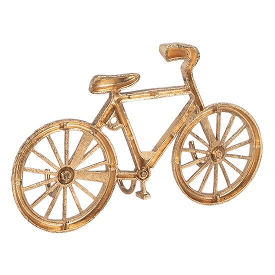 Clayre & Eef | Wandkapstok 3 haken Goudkleurig 19x4x12 cm | 6Y5892