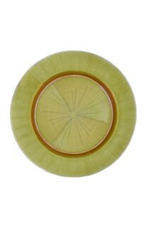 Dekoratief | Serveerbord, goud, glas, 33x33cm | A246125