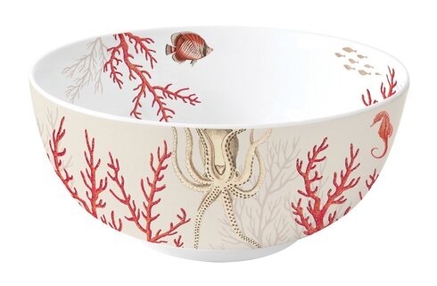 Dekoratief | Bowl 'Coral Reef', porselein, 15x15cm | A241016