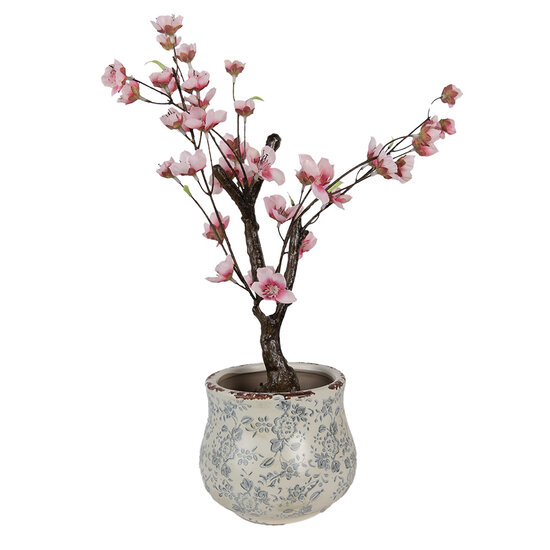 Clayre & Eef | Bloempot Binnen Groen Grijs ø 15x13 cm | 6CE2240S
